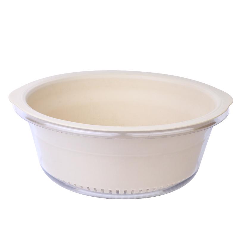 Double-Layer Large Capacity Kitchen Colander & Washing Basin