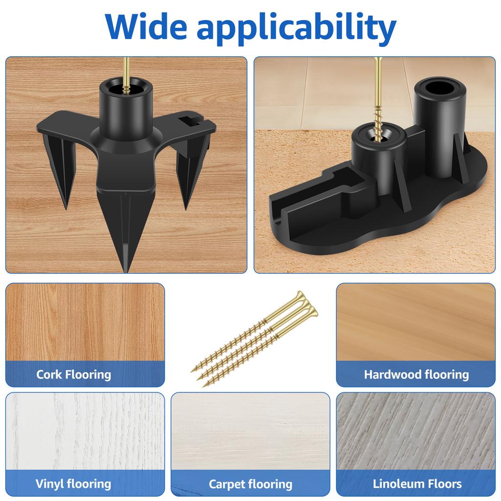55Pcs Squeaky Floor Repair Kit Steel Eliminate Floor Squeak Screws Kit Premium Hidden Deck Fasteners Squeaking Floor Fixing