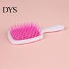 Ergonomic Grip Hair Brush Detangling Hollow Handle Scalp Massage Women Girls Wet Mesh Design Dry Long Curly Fluffy Styling Comb Hairdressing Tool And