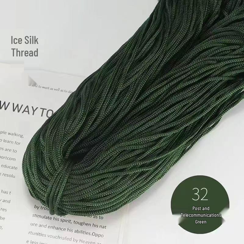 Lightweight Thick Ice Silk Yarn Hand-Knitted Hat & Large Bundle for Spring/Summer Crochet