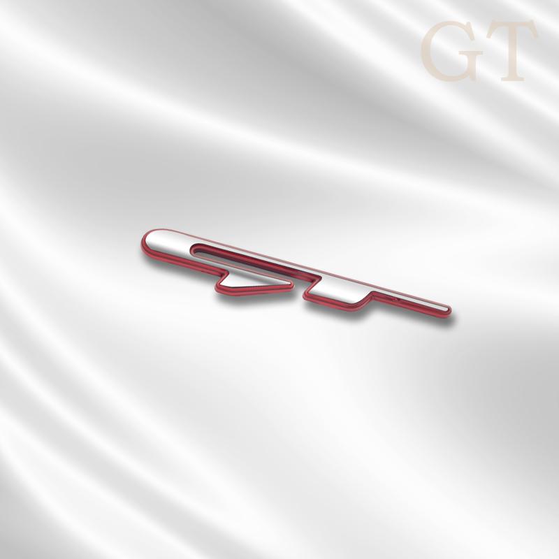 3D Metal GT Grille Badge Front Emblem Rear Trunk Body Sticker For Peugeot 208 306 307 Kia K3 K5 K9 Hyundai Venu Kona Accessory