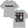 Hot Sale New Rock Band The 1975 Double Sided Print T Shirts Men Women Vintage Tops Unisex Oversized Cotton Short Sleeve Tshirt
