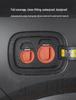 Silicone Waterproof Magnetic Charging Port Cover for Ideal L6-L9 Cars - Black Tech Accessory
