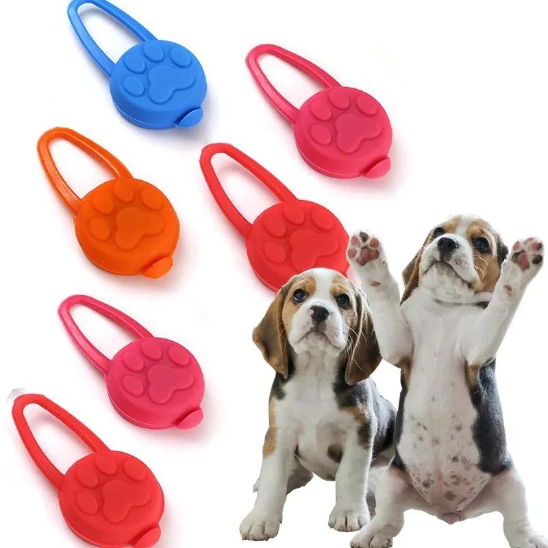 3 Stück LED-Anhänger für Haustier-Nachtsicherheit, leuchtender Anti-Verlust-Hundemarken-Licht, Geh-Halsband-Anhänger für den nächtlichen Außeneinsatz