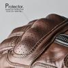 RIDEZ Genuine Leather Motorcycle Protective Smartphone Cowhide Leather All Brown Retro American Gloves, Compatible, Men's Gloves, Season, Spring,