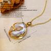 SENIKO Natural Freshwater Big Baroque Pearl Necklaces For Women Fashion Flower Cubic Zirconia Pendant With Chain Birhday Gift