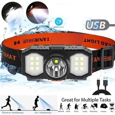 LED Scheinwerfer 3 Modus USB Aufladbare Kopf-montiert Taschenlampe 18650 Batterie Led Suchscheinwerfer Wasserdichte Nacht Angeln Lampe