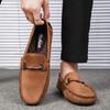 Four Seasons of High Quality Handmade Foreign Trade Fashion Loafers Men Trend Set Wear Lazy Bean Shoes Soft Soled Driving Shoes