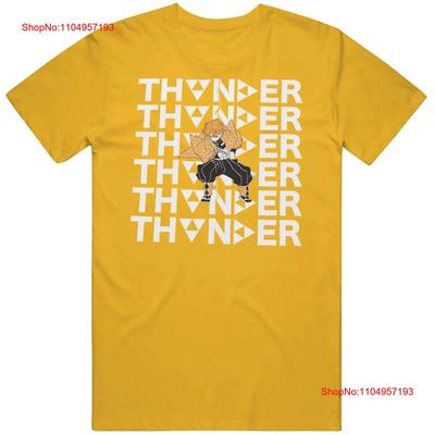 Kimetsu No Yaiba Zenitsu Thunder Anime T Shirt Vintage Washed Unisex Streetwear Stylish Homme Graphic Breathable Comfortable