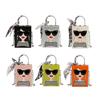 Crossbody Shoulder Bag Lady Purse for Women Girl PU Tote Bag Square Bag Handbag