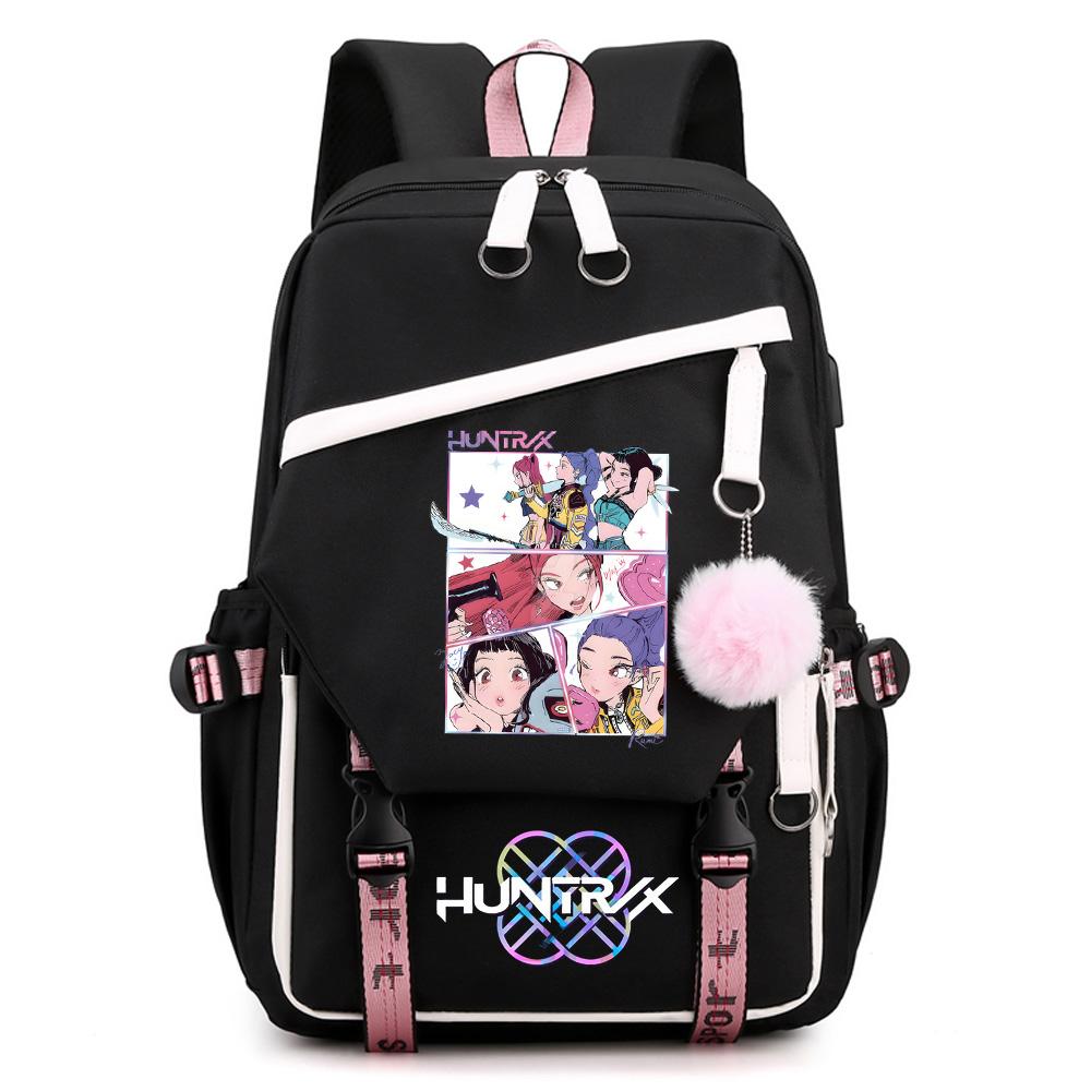 Anime Kpop Demon Hunters Printed Large Capacity Backpack for Teenger Student Girl Boy Schoolbag Bookbag Kid Gift Women Waterproof Travel Bag Mochila