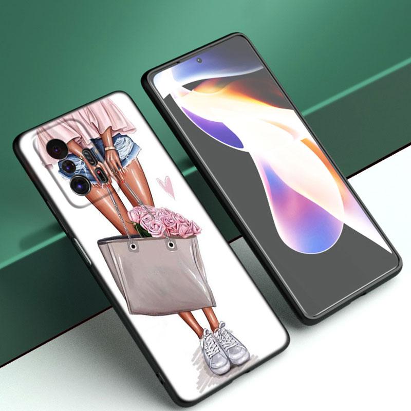 

Чехол для телефона Girl Coffee Female для Xiaomi Mi A2 8 9 SE Note 10 10T 11 12 Lite 9T 11T 12S 12T Pro A3 6X 12X, мягкий черный чехол из ТПУ Xiaomi Mi A2(6X)