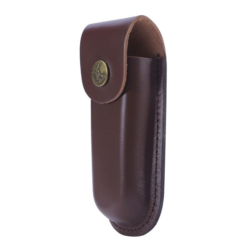 Fashion Outdoor Tool Fold Knife Flashlight Holder Leather Sheath Carry Belt Loop Pocket Hunt Camp Case Multi Holster Pouch Bag