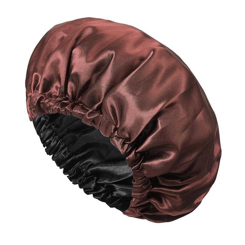Ladies Fashion Stretch Hair Cap, Button Shower Cap