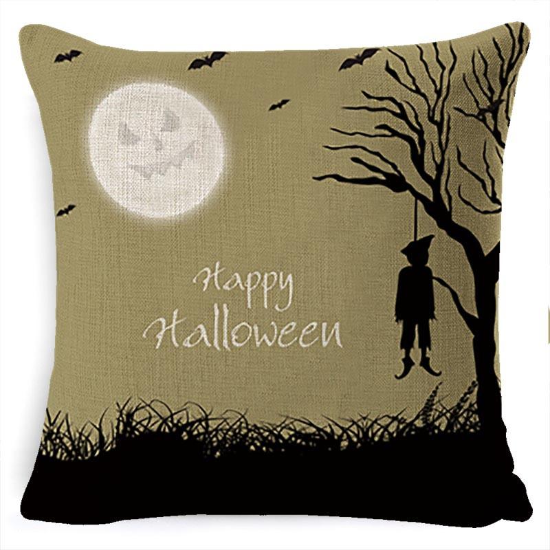 Pillow Case Holiday Party Halloween Horror Bat Office Pillow Case Car Waist Support Cushion Lumbar Pillow