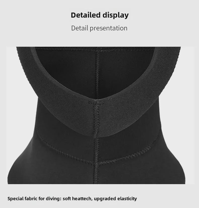 OUZO 5mm Diving Hood: Thickened Cold-Proof Snorkeling & Surfing Cap for Winter Swimming
