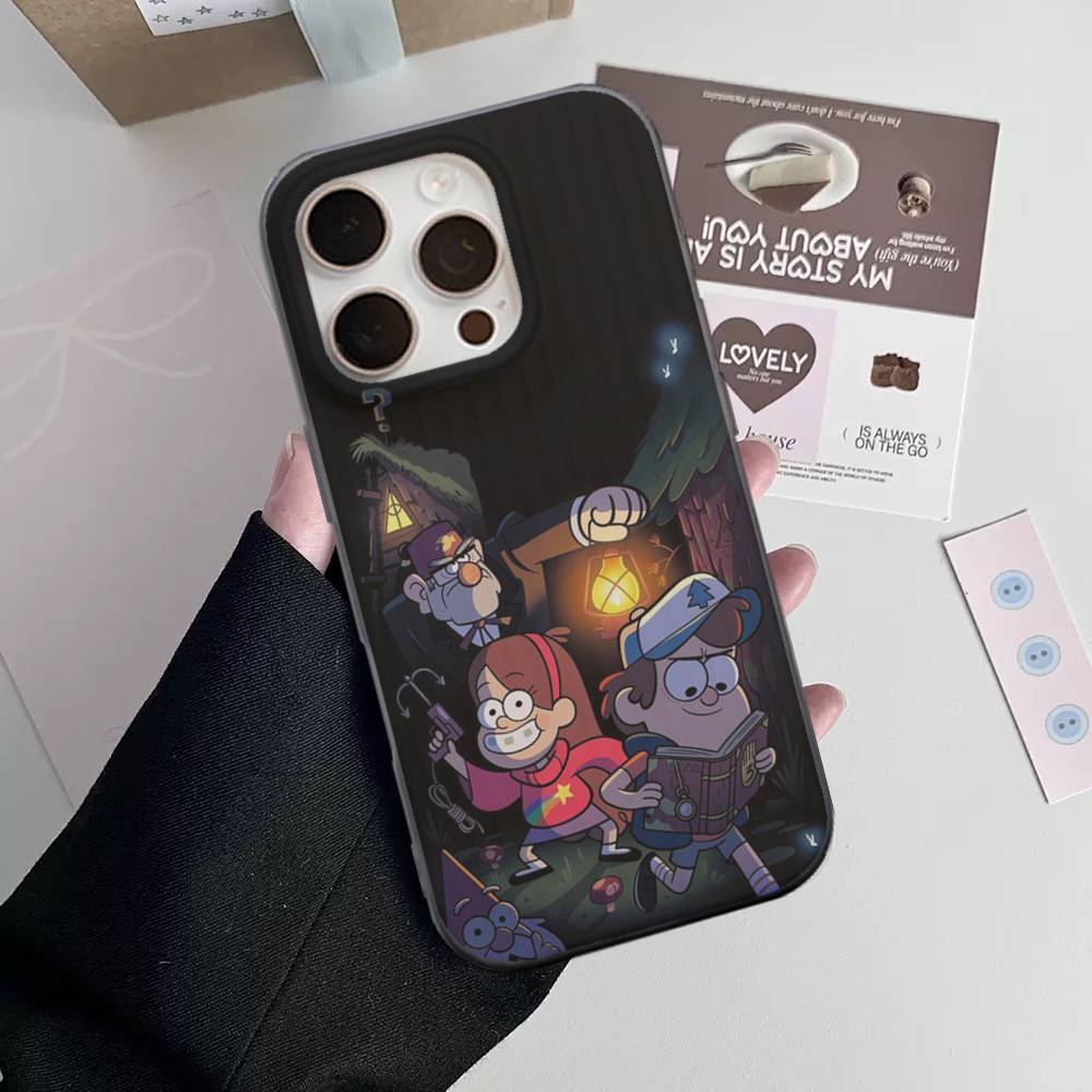 Gravity Falls Pig For IPhone 16 15 11 12 13 14 17 Pro Max PLUS Pro Soft Corrugated Silicone Back Phone Case