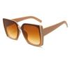 Nuevas Gafas de Sol Degradadas Oversize de Moda Mujer Hombre Vintage Cuadradas Gafas de Sol Femeninas Lujosas Sombras UV400