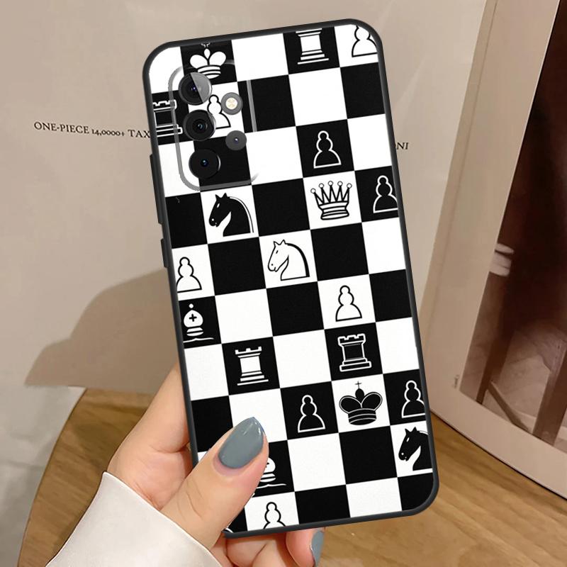 

Chess Board Dark Horse Case For Samsung Galaxy A55 A35 A15 A54 A34 A14 A33 A53 A13 A23 A17 A06 A16 A56 A36 A32 A52 Samsung A32 4G