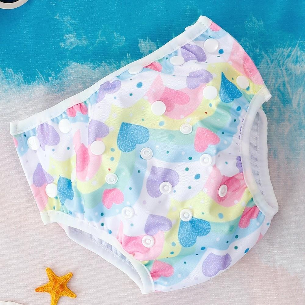 Snap on Closure Baby Swim Pants Adjustable Waterproof Diaper Pants Swim Nappy Baby Swimming 7