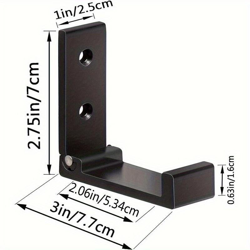 6 Stück Robuste Faltbare Kleiderhaken - Platzsparende Wandmontierte Haken aus Aluminiumlegierung mit Rostbeständiger Lackierung, Perfekt zum Organisieren von Mänteln