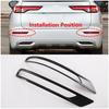 Glossy Black Rear Fog Light Frame Cover Trim For -2025 Mitsubishi Outlander