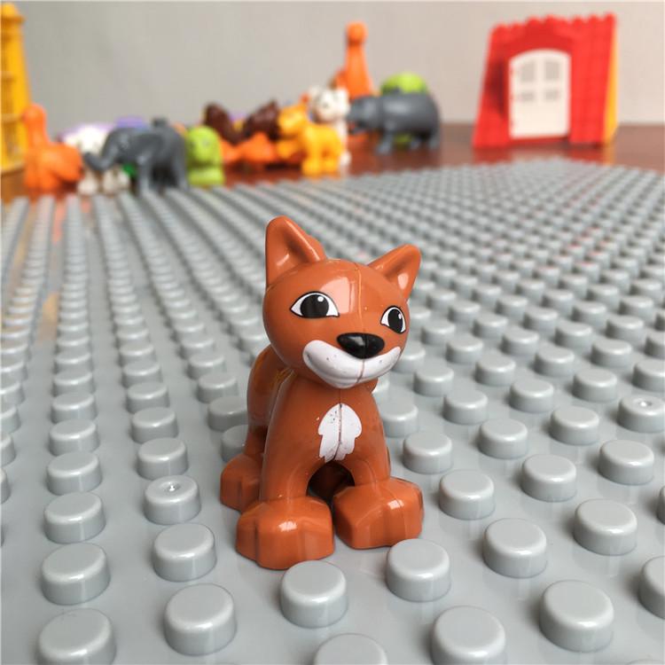 Gegele Lego-Compatible Building Blocks: Large Particles & Small Animal Accessories - Ocean, Zoo, Dinosaur Educational Toys