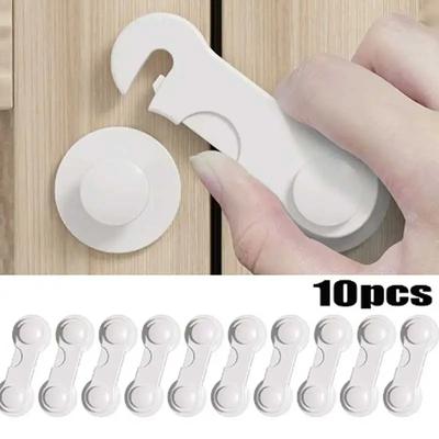 Multi-Purpose Safety Lock for Baby Kids Safety, Cabinet Locks with Adhesive for Drawer, Cupboards Fridge, Closet, Pantry