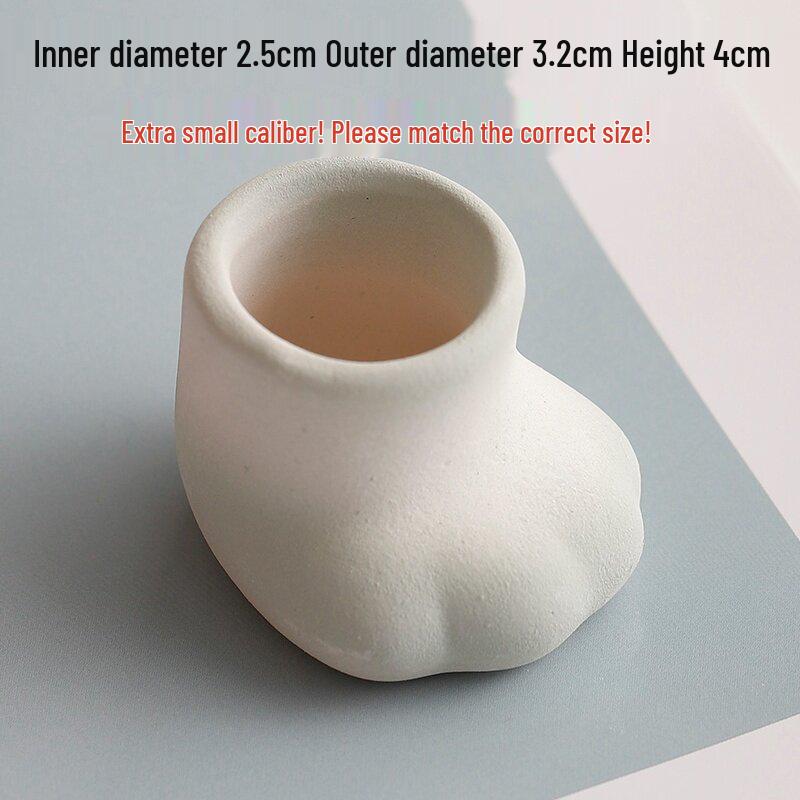 Handmade Ceramic Wave-Opening Succulent Pot for Desktop Decor