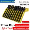 Nitriding Machine Spiral Flute Taps: Sizes M3, M4, M5, M6, M8, M10, M12
