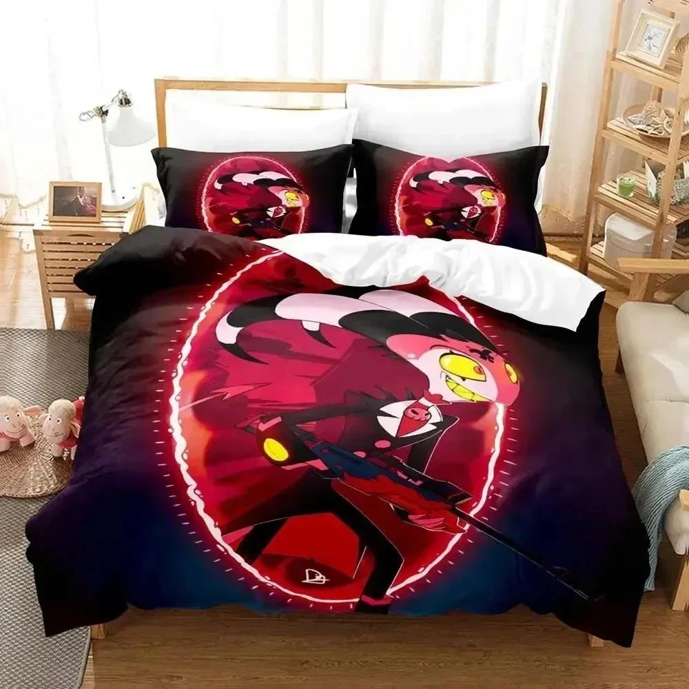 Comforter 3D Print Anime Helluva Blitzo Boss Bedding Set Bedroom Soft Modern S Comefortable