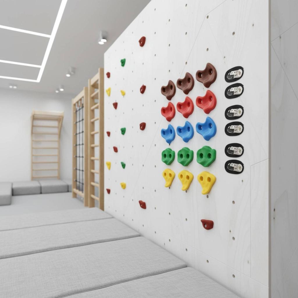 18 Pieces Screw on Climbing Holds Slip-Resistant-Slip Textured Rock