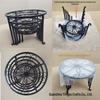 Indoor/Outdoor Metal Floor-Standing Flower Pot Rack Set