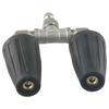 Lavadora de Alta Pressão com Bico Duplo Turbo Rotativo 360° Bico de 2,0 mm 4-6 GPM Bico Turbo Duplo 4000 PSI Alta Pressão