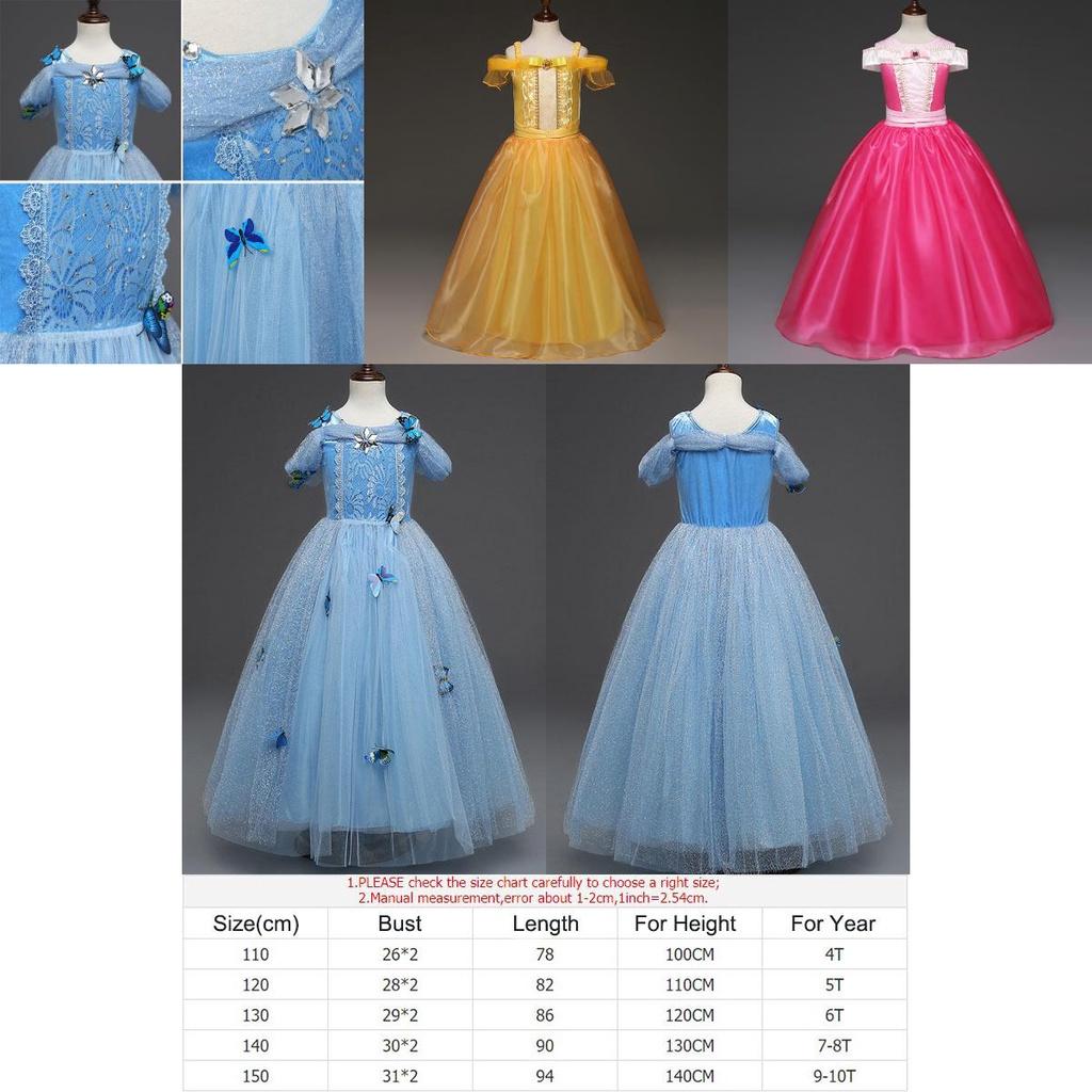 Elegantes Prinzessinnenkleid für Mädchen Perfekt für Cosplay- und Halloween-Partys