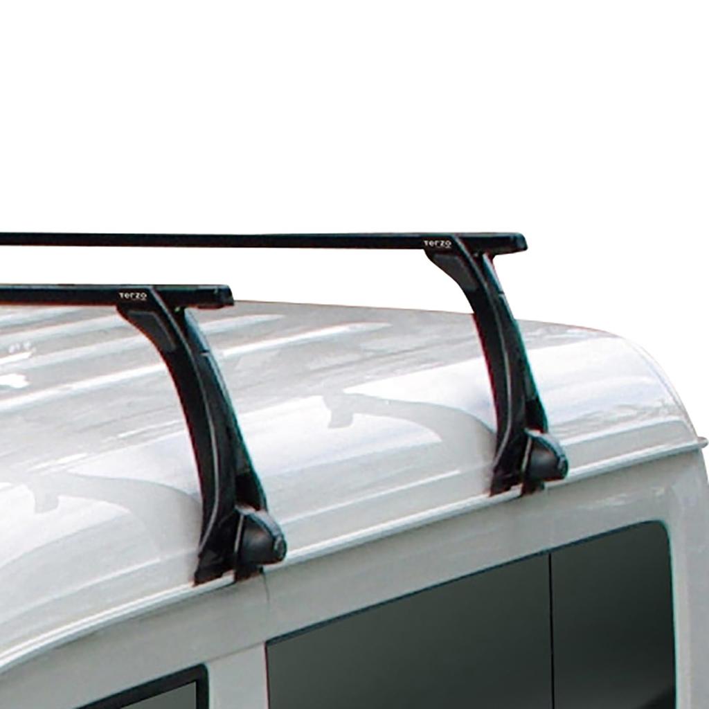 PIAA Terzo Base Carrier Foot Set of 4 for Square Bars Rain Molding Type Black High Roof Vehicles EF8TM