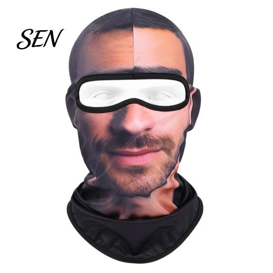 Head Protection Face Mask Funny Old Man Ski Mask, Full Neck Coverage Balaclava, Quick Drying Windproof Cover for Outdoor Cycling Sports Shield