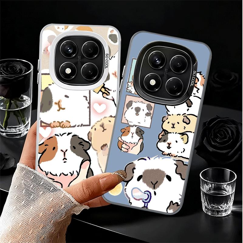 Cartoon Cute Hamster Soft Phone Case for Samsung Galaxy S24 S25 FE S26 Edge S23 Ultra S22 Plus S21 + Shockproof Cover Back Shell
