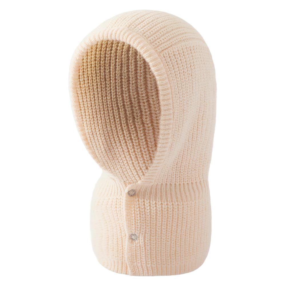 Extended Knit Balaclava Hood with Mock Neck - Thermal Unisex Winter Mask & Neck Warmer for Sports