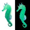 Aquarium Fluorescence Suction Cups Seahorse Ornament Glow in Dark Landscaping Silicone Seahorse Glowing Fish Tank Decors