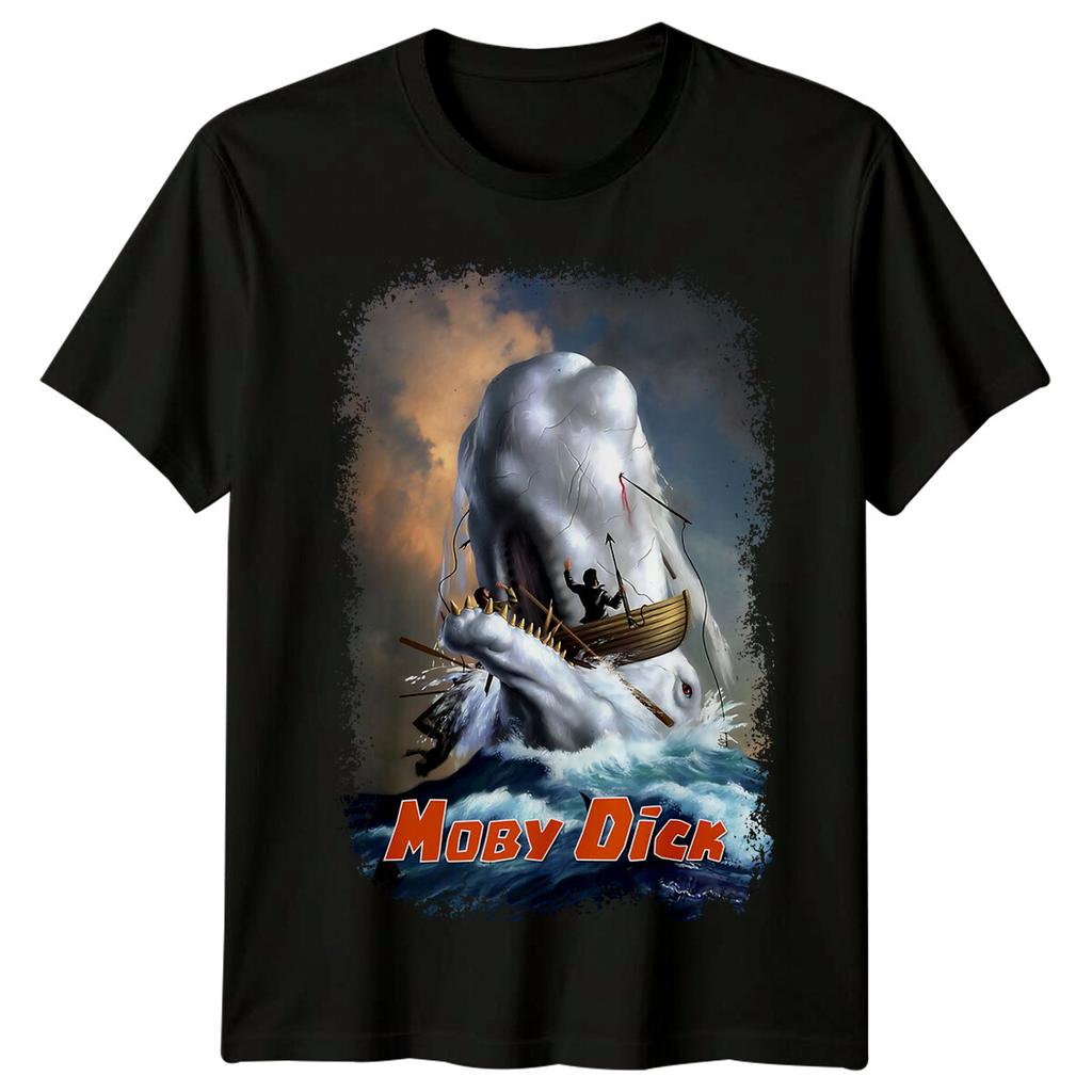 Moby Dick 1956 Movie Poster Inspired Tshirt Retro 80s Tee