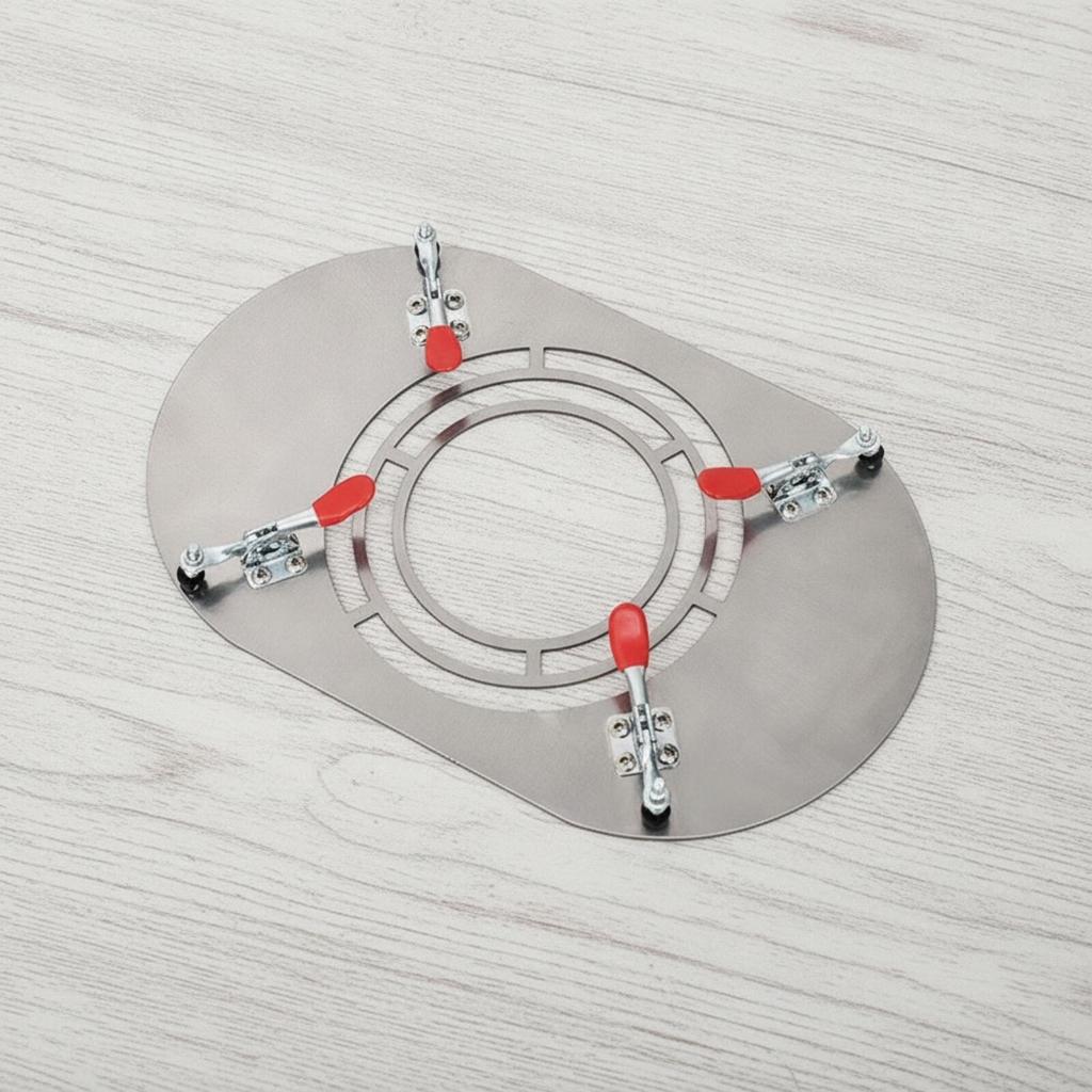 Tent Heater No-Hole Chimney Guard with Clamp Fasteners Anti-Scalding