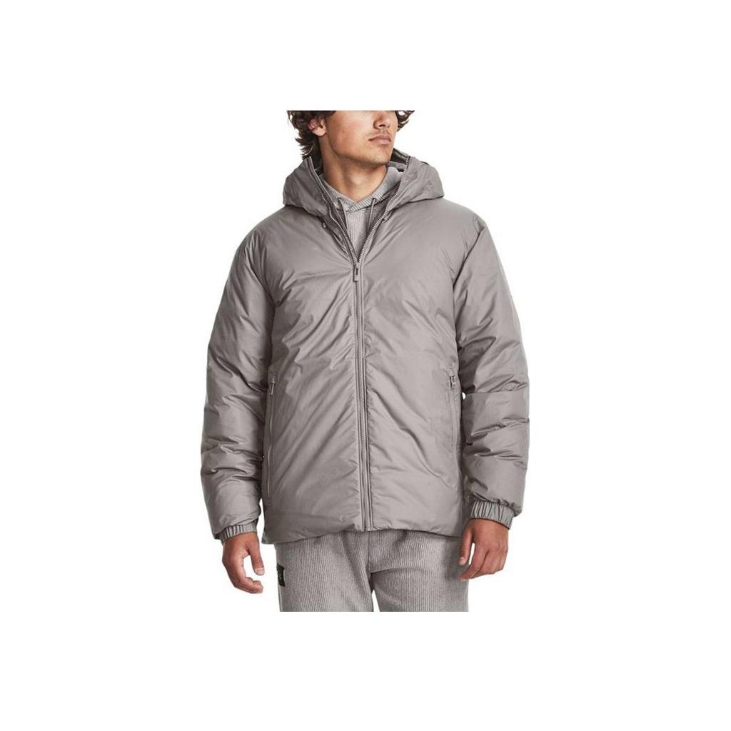 Under Armour ColdGear Infrared Fitted Kurze Trainings-Daunenjacke Herren Jacken Grau 1378840-294