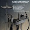 Pommeau de douche numérique thermostatique Ensemble de pommeau de douche en acier inoxydable pour salle de bain Pommeau de douche avancé à touches piano