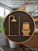 Wooden Hanging Decorative Signs, Bathroom Decorations, 2D Flat Pendants, the Pattern Is the Shower and Toilet, a Housewarming Gift for Friends