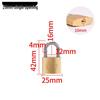 Small Brass Anti-Theft Padlock for Household Doors, Cabinets, and Dormitories with Thickened Lock Head and Key