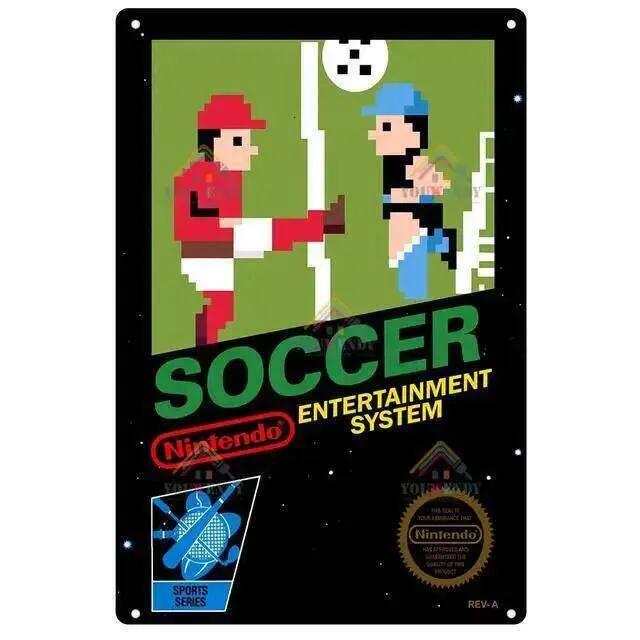 Retro Video Game Metal Poster Classic Gaming Tin Sign Wall Art Man CaveBarCafe Decor X Inches 26T0104 26T0104