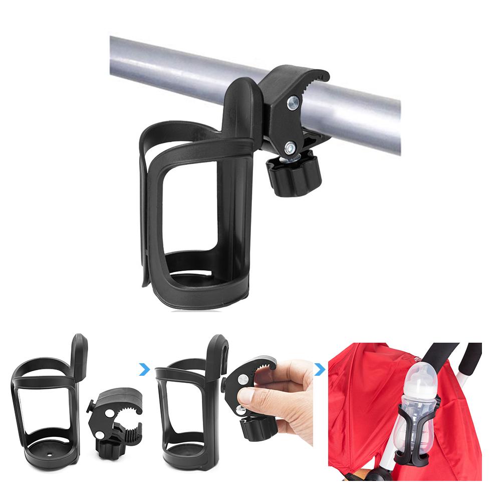 Portaborraccia Bici Universale Sgancio Rapido - In Plastica E Acciaio, Regolabile 360°, Per Mountain Bike E Strada