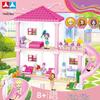 Princess Castle Carriage Puzzle: Snowy Building Blocks for Girls
