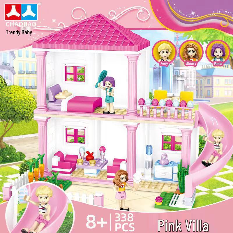 Princess Castle Carriage Puzzle: Snowy Building Blocks for Girls